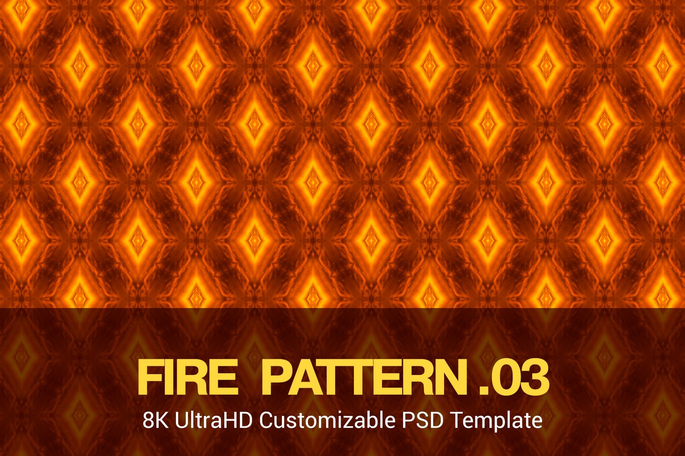 8K超高分辨率焰火四方连续图案无缝背景素材v03 8K UltraHD Seamless Fire Pattern Background