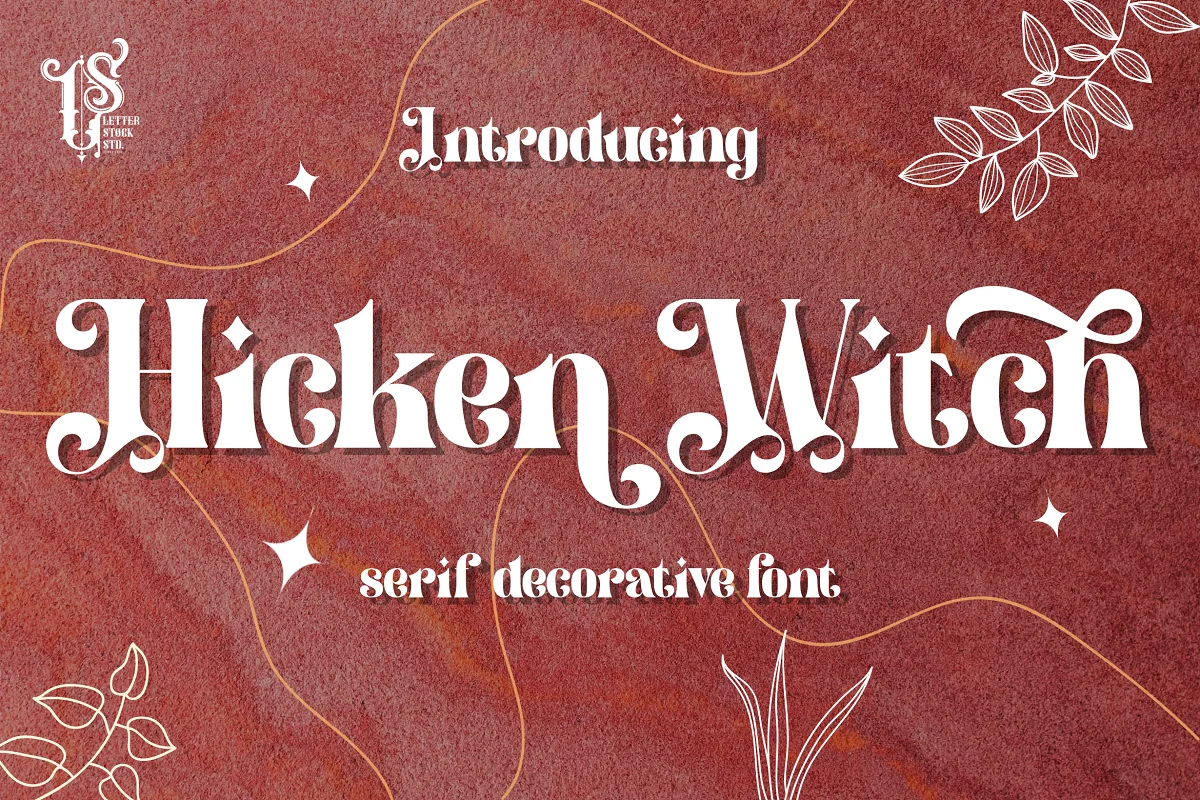 希肯女巫字体Hicken Witch Typeface插图
