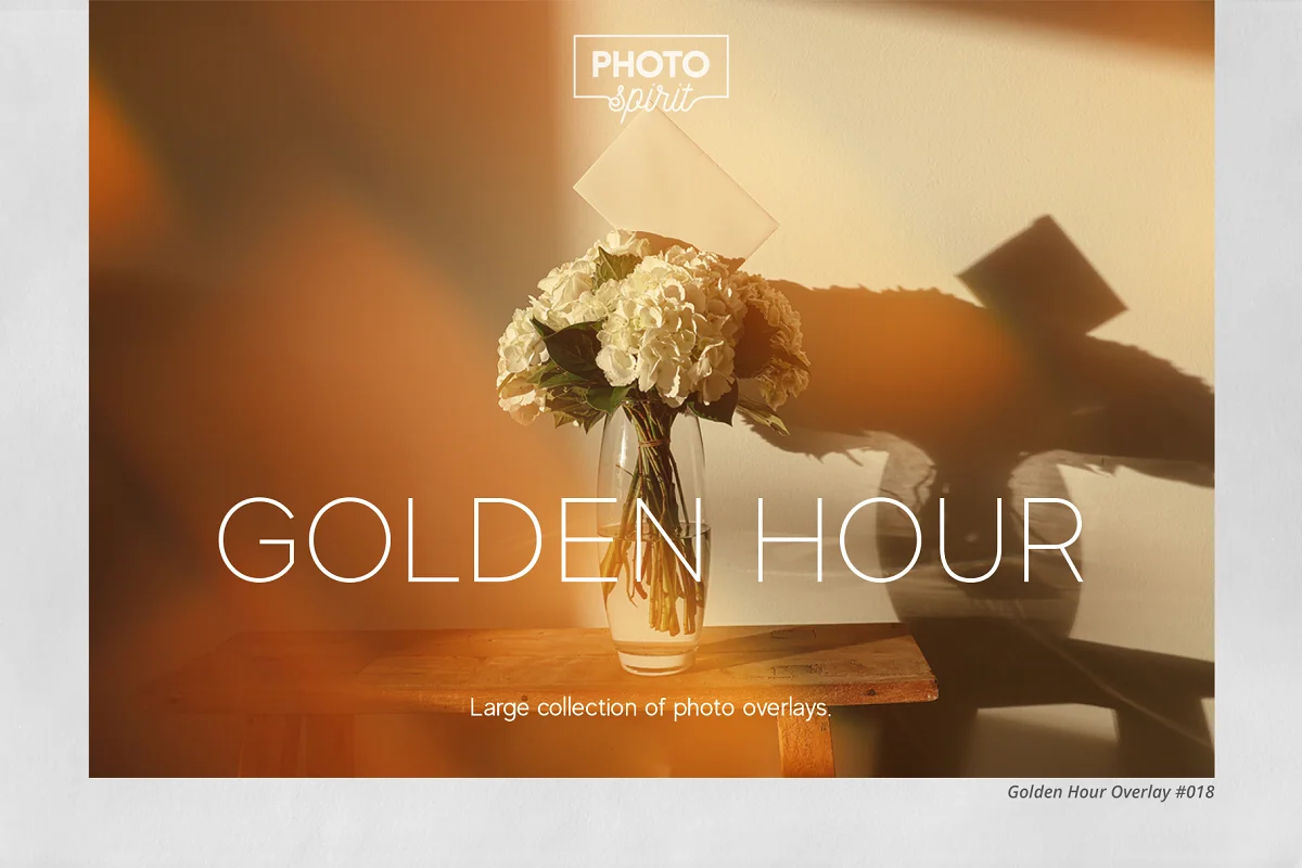 Photoshop漏光艺术设计辉光图片覆盖叠加层光线黄金时段叠加插图