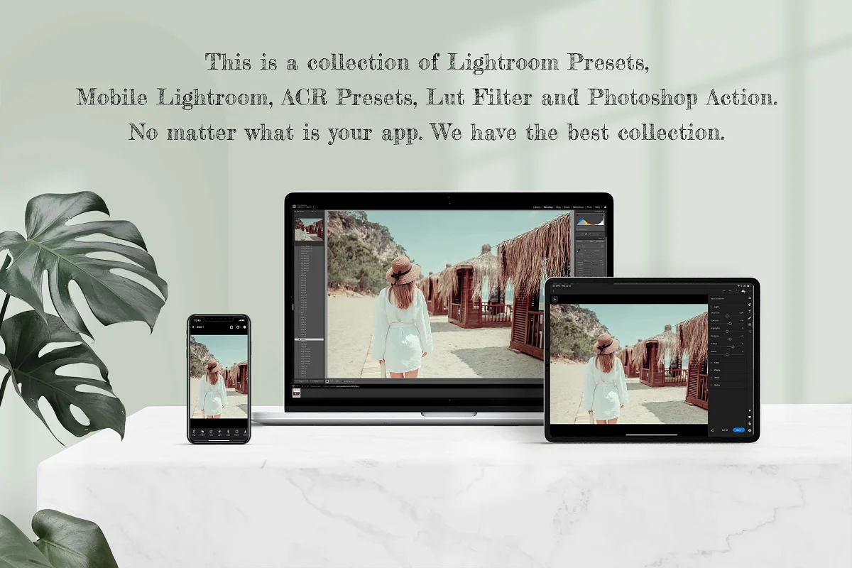 旅行摄影奶油粉色Lightroom预设Photoshop动作滤镜Creamy Pastel Photoshop 动作 LUT插图1