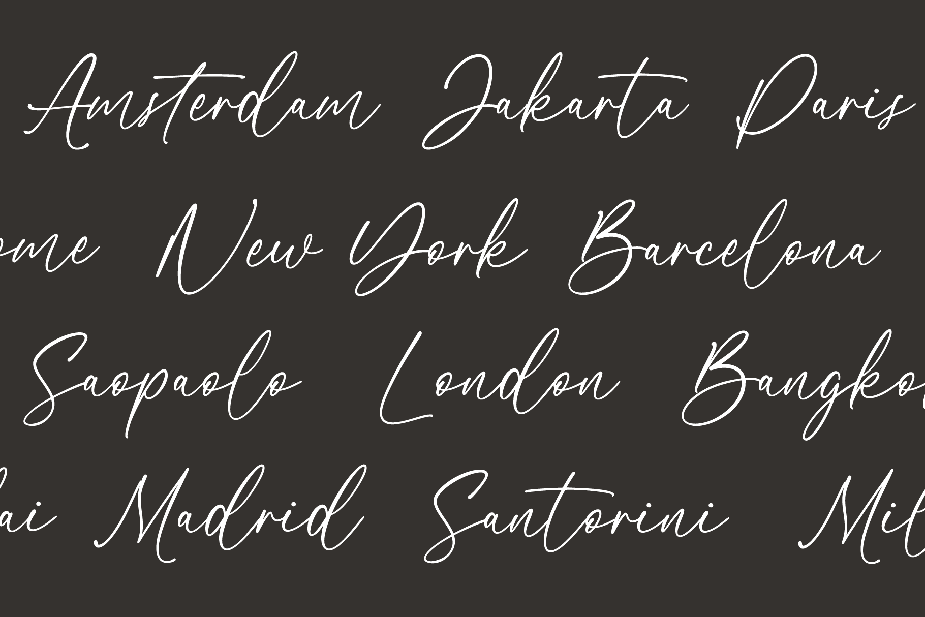 calligraphy font